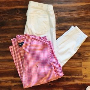 Ralph Lauren NWOT Magenta Gingham